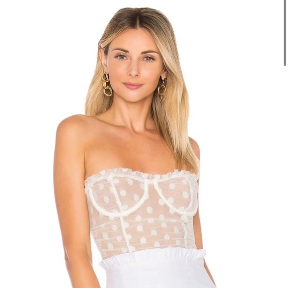 Majorelle Wyn Bodysuit in White - Picture 2 of 8